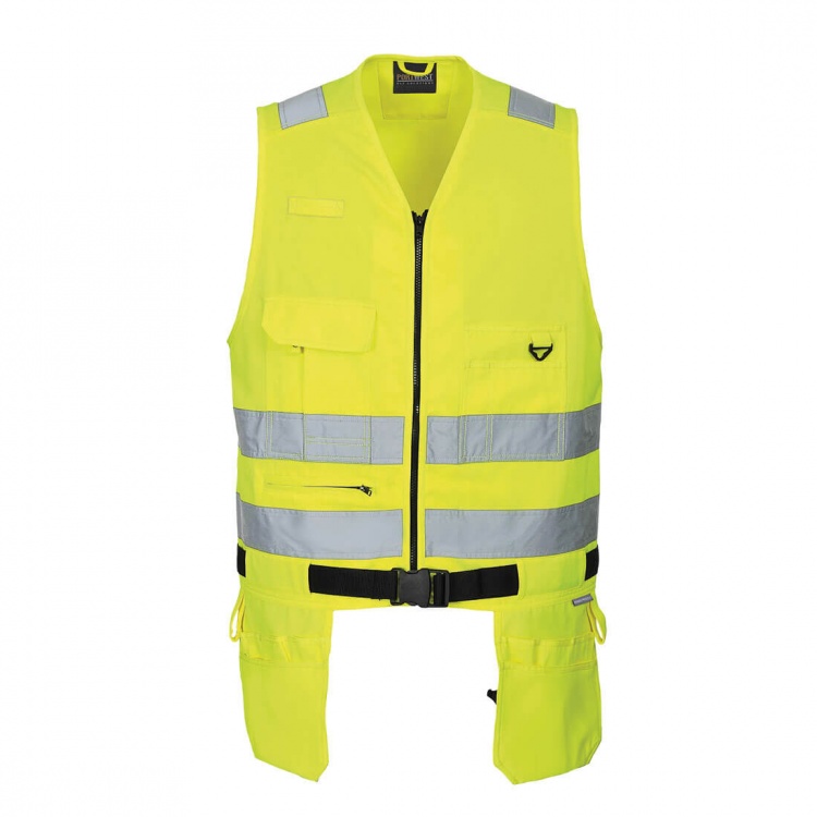 Portwest KS63 Hi-Vis Toolvest Shell Fabric : Kingsmill: 65% Polyester, 35% Cotton 245g